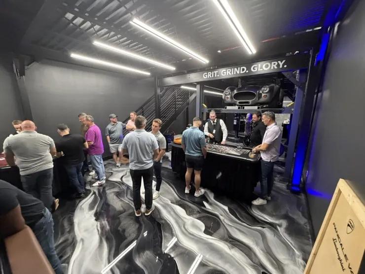 Guys Night Out venue set up for casino night